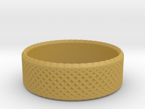 0203 Lissajous Figure Ring (Size2.5, 13.6mm) #010 in Tan Fine Detail Plastic