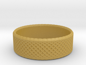 0204 Lissajous Figure Ring (Size3, 14.0mm) #011 in Tan Fine Detail Plastic