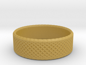0205 Lissajous Figure Ring (Size3.5, 14.4mm) #012 in Tan Fine Detail Plastic