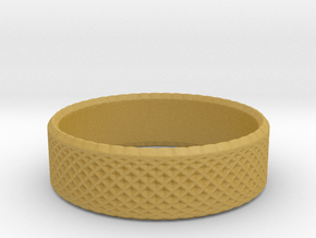 0208 Lissajous Figure Ring (Size4.5, 15.2mm) #014 in Tan Fine Detail Plastic