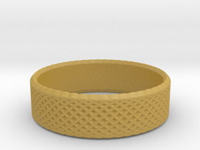 0209 Lissajous Figure Ring (Size5, 15.7mm) #015 in Tan Fine Detail Plastic