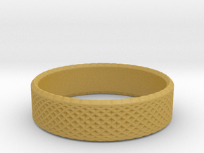 0213 Lissajous Figure Ring (Size6.5, 16.9mm) #018 in Tan Fine Detail Plastic