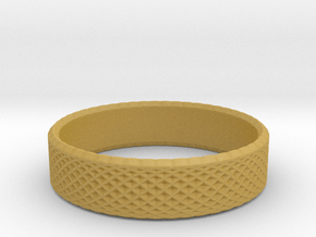 0216 Lissajous Figure Ring (Size8, 18.1mm) #021 in Tan Fine Detail Plastic
