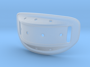 Helmet Chin Cup 1/2 Scale in Clear Ultra Fine Detail Plastic