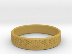 0219 Lissajous Figure Ring (Size11.5, 20.9 mm)#024 in Tan Fine Detail Plastic