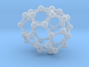 0230 Fullerene C42-9 c1 in Clear Ultra Fine Detail Plastic