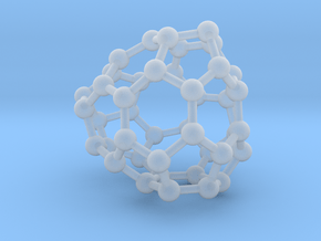 0241 Fullerene C42-20 c1 in Clear Ultra Fine Detail Plastic