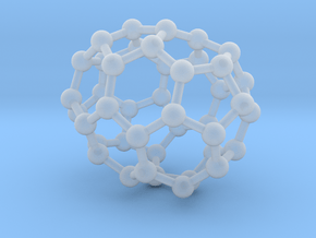 0244 Fullerene C42-23 c2 in Clear Ultra Fine Detail Plastic