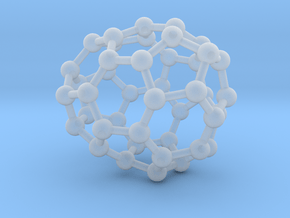 0245 Fullerene C42-24 c1 in Clear Ultra Fine Detail Plastic