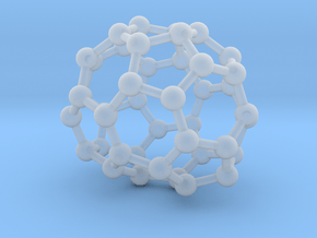 0249 Fullerene C42-28 c2 in Clear Ultra Fine Detail Plastic