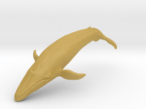 Blue Whale middle size (color) in Tan Fine Detail Plastic