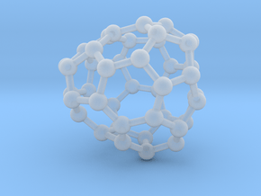 0250 Fullerene C42-29 c1 in Clear Ultra Fine Detail Plastic