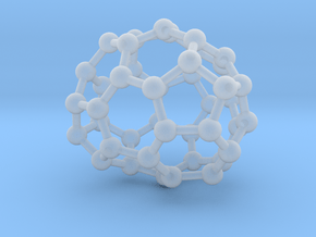 0252 Fullerene C42-31 c2 in Clear Ultra Fine Detail Plastic