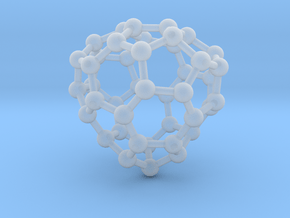 0255 Fullerene C42-34 c1 in Clear Ultra Fine Detail Plastic