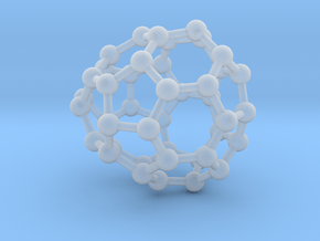 0256 Fullerene C42-35 cs in Clear Ultra Fine Detail Plastic