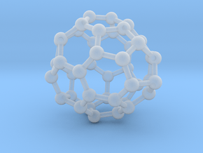 0257 Fullerene C42-36 c1 in Clear Ultra Fine Detail Plastic