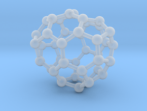 0258 Fullerene C42-37 c1 in Clear Ultra Fine Detail Plastic