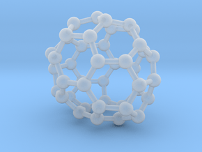 0259 Fullerene C42-38 c2 in Clear Ultra Fine Detail Plastic