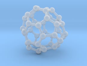 0266 Fullerene C42-45 d3 in Clear Ultra Fine Detail Plastic