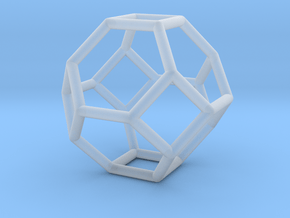 0268 Truncated Octahedron E (a=1сm) #001 in Clear Ultra Fine Detail Plastic