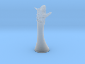 (Chess) Carnotaurus Knight in Clear Ultra Fine Detail Plastic