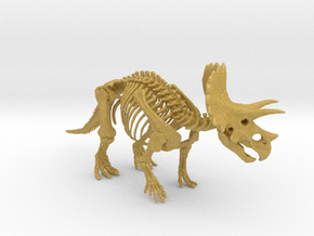 Triceratops Skeleton in Tan Fine Detail Plastic
