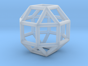0274 Small Rhombicuboctahedron E (a=1cm) #001 in Clear Ultra Fine Detail Plastic