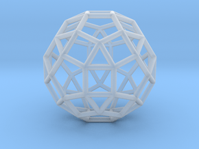 0275 Small Rhombicosidodecahedron E (a=1cm) #001 in Clear Ultra Fine Detail Plastic