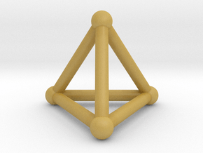 0277 Tetrahedron V&E (S&B) (a=10mm) in Tan Fine Detail Plastic