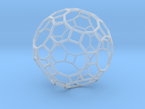 0283 Great Rhombicosidodecahedron E (a=1cm) #001 in Clear Ultra Fine Detail Plastic