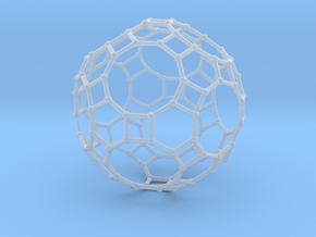 0284 Great Rhombicosidodecahedron V&E (a=1cm) #002 in Clear Ultra Fine Detail Plastic