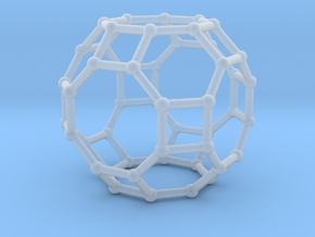 0287 Great Rhombicuboctahedron V&E (a=1cm) #002 in Clear Ultra Fine Detail Plastic