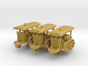 Holt 75 Tractor (x3) 1/200 in Tan Fine Detail Plastic