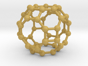 0288 Great Rhombicuboctahedron V&E (a=1cm) #003 in Tan Fine Detail Plastic