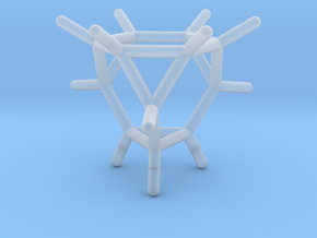 0290 Truncated Tetrahedron Molecule (C12H12) in Clear Ultra Fine Detail Plastic