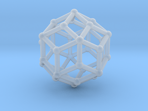 0304 Rhombic Triacontahedron V&E (a=1cm) #002 in Clear Ultra Fine Detail Plastic