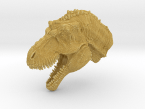 Tyrannosaurus Head & Neck (5.81cm) for stevedexter in Tan Fine Detail Plastic