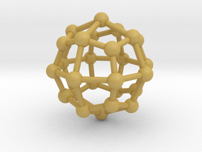0315 Deltoidal Icositetrahedron V&E (a=1cm) #003 in Tan Fine Detail Plastic