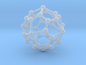 0324 Pentagonal Icositetrahedron V&E (a=1cm) #003 in Clear Ultra Fine Detail Plastic