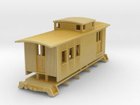 HOn30 25 foot Caboose A in Tan Fine Detail Plastic