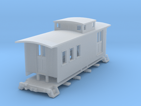 HOn30 25 foot Caboose A in Clear Ultra Fine Detail Plastic