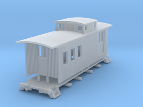 HOn3 25 foot Caboose A in Clear Ultra Fine Detail Plastic