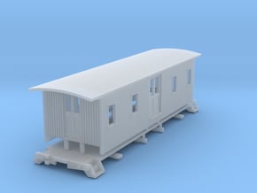 HOn3 30ft Baggage Car A in Clear Ultra Fine Detail Plastic