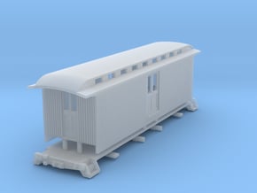 HOn30 30ft Baggage Car C in Clear Ultra Fine Detail Plastic