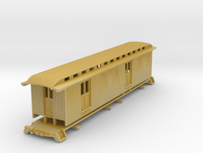 HOn30 40ft Baggage/Mail Car E in Tan Fine Detail Plastic