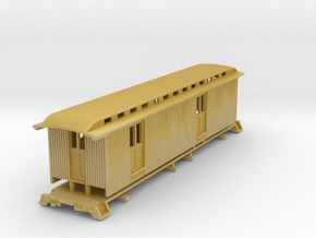 HOn3 40ft Baggage/Mail Car E in Tan Fine Detail Plastic
