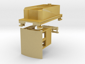 Parts for 2-8-0 conversion A (cab,pilot,tender) in Tan Fine Detail Plastic