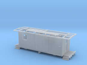 Nevada County NGRR Caboose HOn3 in Clear Ultra Fine Detail Plastic
