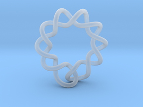 0358 Hyperbolic Knot K6.2 in Clear Ultra Fine Detail Plastic