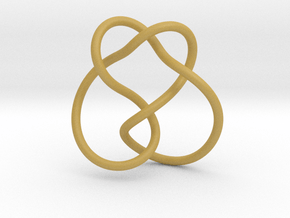 0365 Hyperbolic Knot K3.2 in Tan Fine Detail Plastic